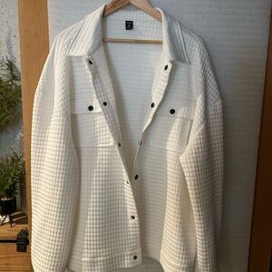 SHEIN White Textured Jacket